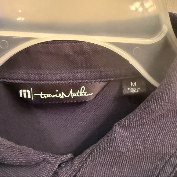 Travis Mathew navy polo shirt. Size medium - Picture 3 of 5